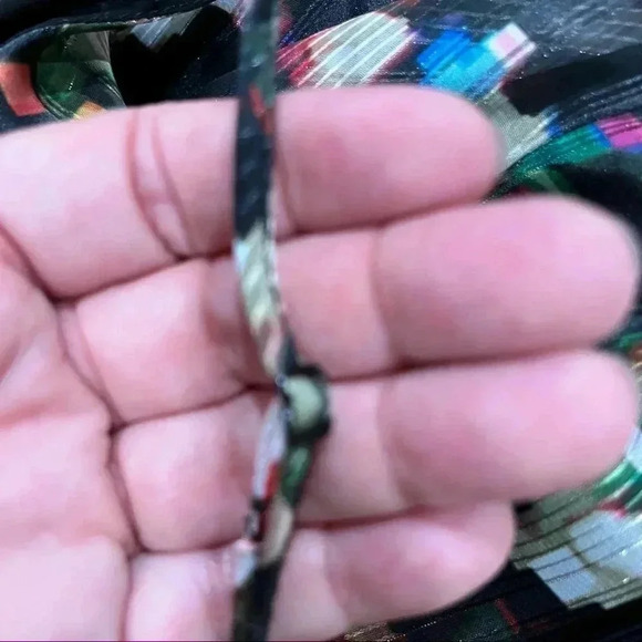 Mossimo spagetti strap (adjustable) dressy lined colorful tank - Picture 2 of 7